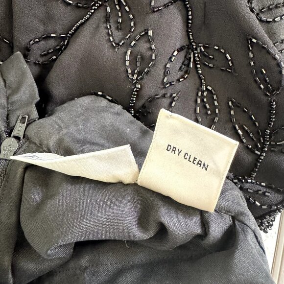 Vintage Y2K 90s Fashion Bug Shirt L Beaded Cheongsam Black Whimsygoth Asian - Picture 9 of 10